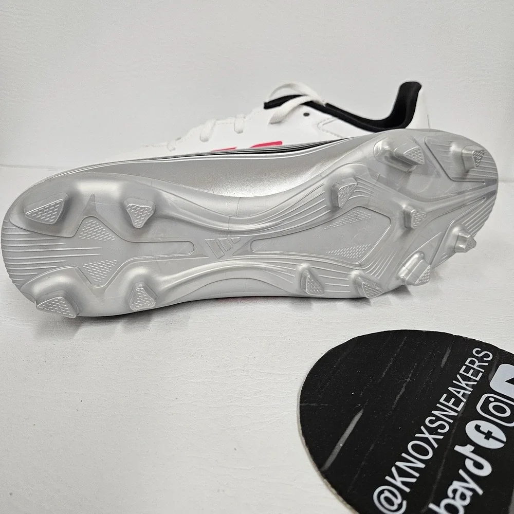 Adidas F50 Messi Club FG/MG Soccer Cleats White/Silver JP7443 Men's Size 10